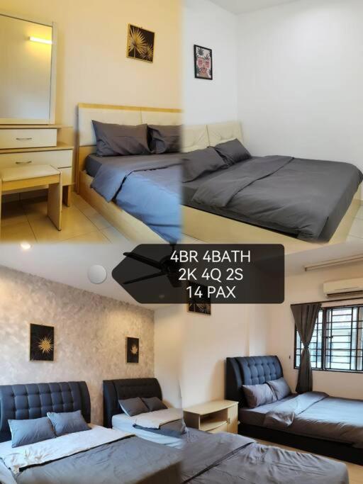 Rumah percutian 10min To Town Gemilang Tawas 4br4bath 14pax